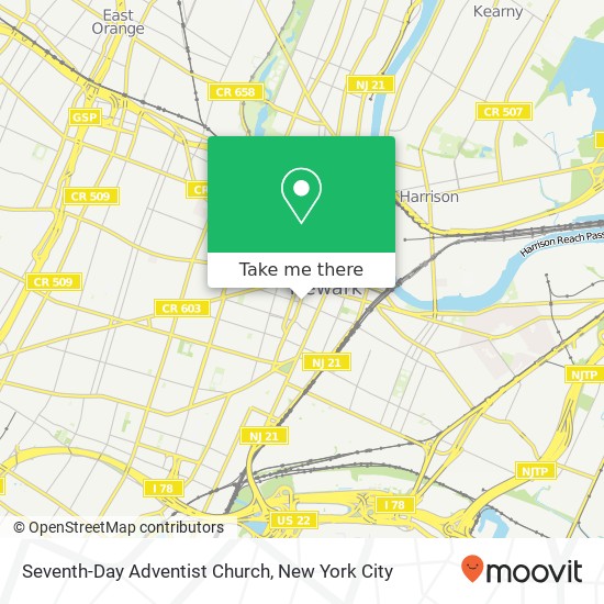 Seventh-Day Adventist Church map