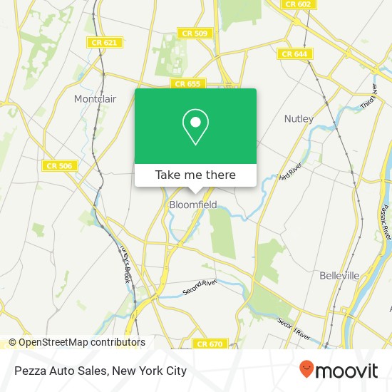 Mapa de Pezza Auto Sales