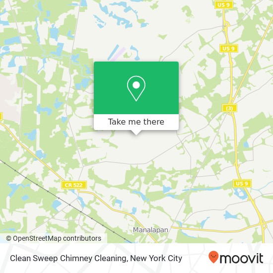 Clean Sweep Chimney Cleaning map