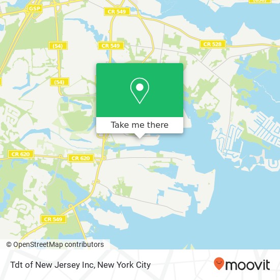 Tdt of New Jersey Inc map