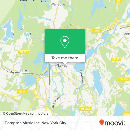 Pompton Music Inc map