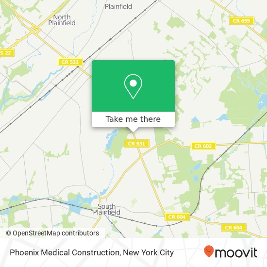 Mapa de Phoenix Medical Construction