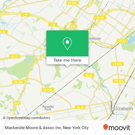 Mapa de Mackenzie Moore & Assoc Inc