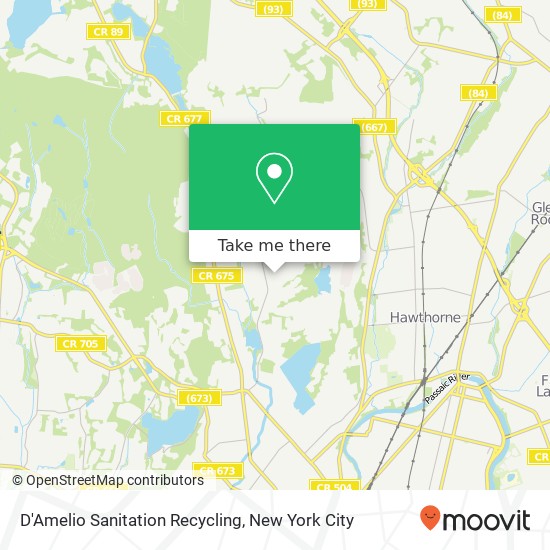 D'Amelio Sanitation Recycling map