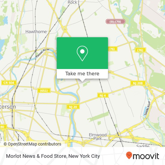 Mapa de Morlot News & Food Store
