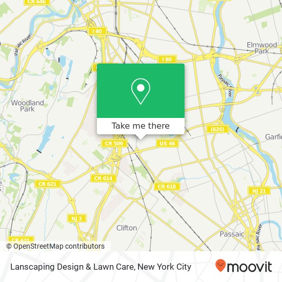 Lanscaping Design & Lawn Care map