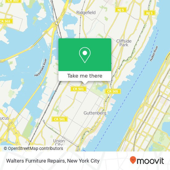 Walters Furniture Repairs map