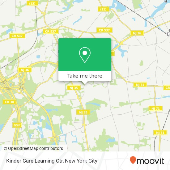 Kinder Care Learning Ctr map