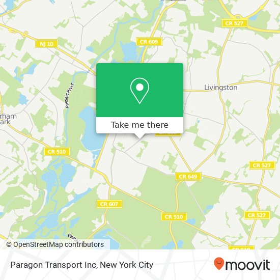 Paragon Transport Inc map