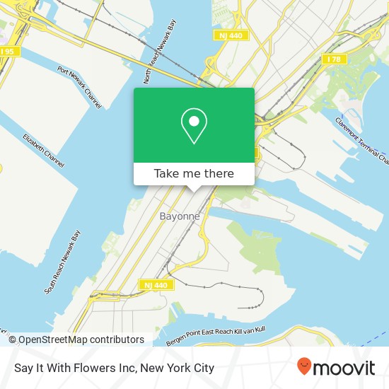 Say It With Flowers Inc map