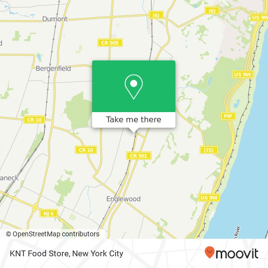 Mapa de KNT Food Store