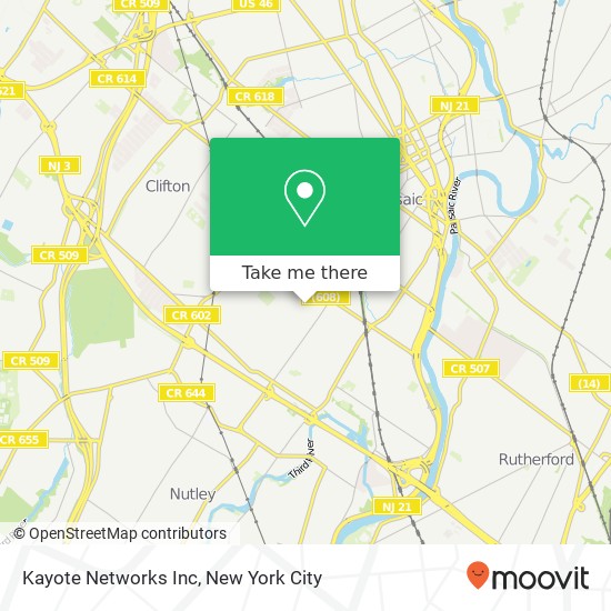Kayote Networks Inc map