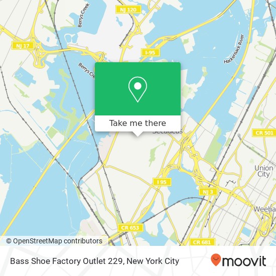 Bass Shoe Factory Outlet 229 map