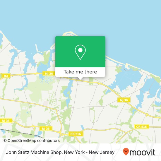 Mapa de John Stetz Machine Shop