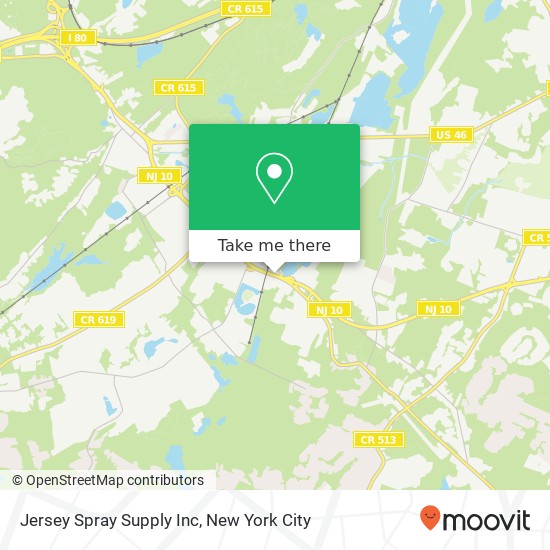 Mapa de Jersey Spray Supply Inc