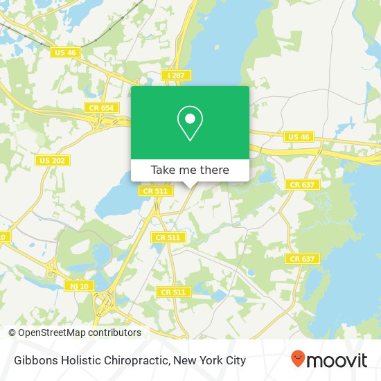 Gibbons Holistic Chiropractic map