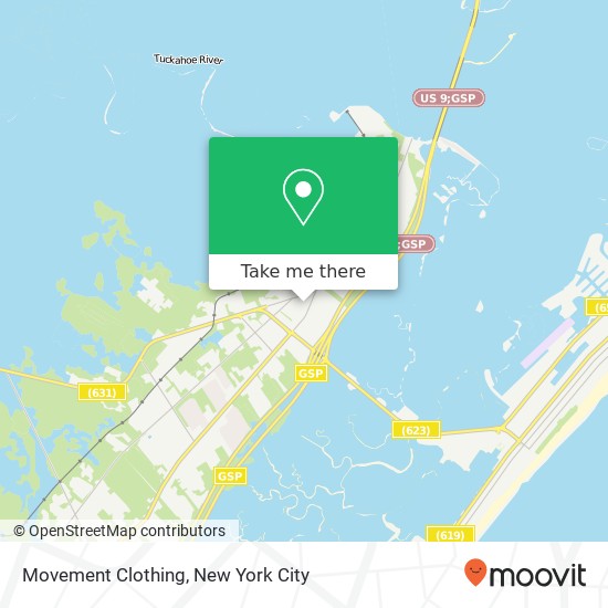 Mapa de Movement Clothing