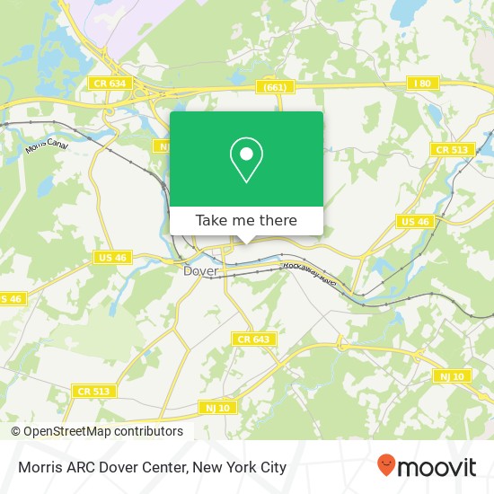 Mapa de Morris ARC Dover Center