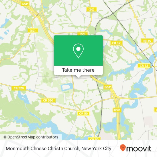 Monmouth Chnese Christn Church map