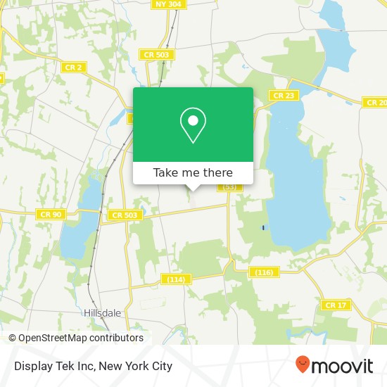 Mapa de Display Tek Inc