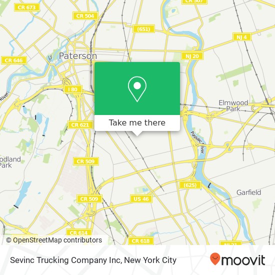 Sevinc Trucking Company Inc map
