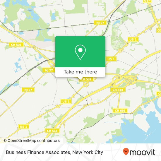 Business Finance Associates map