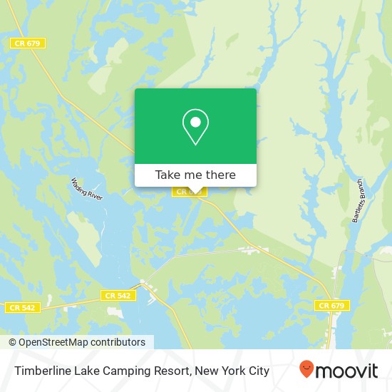 Mapa de Timberline Lake Camping Resort