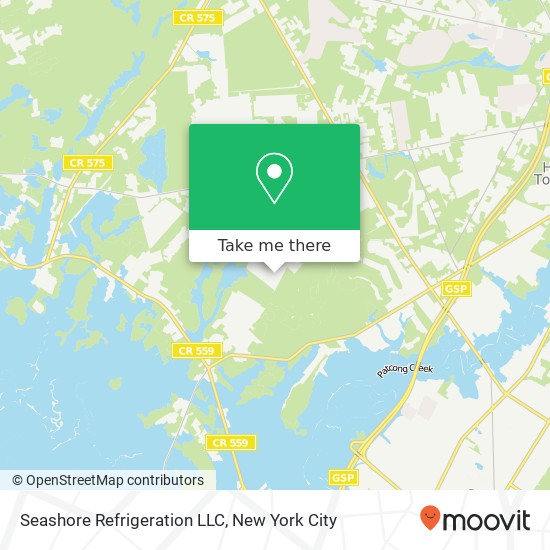 Seashore Refrigeration LLC map