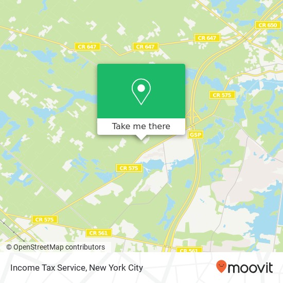 Income Tax Service map