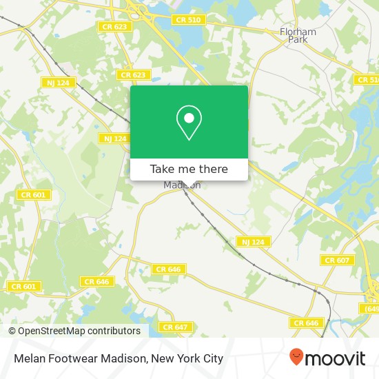 Mapa de Melan Footwear Madison