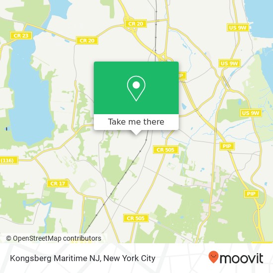Kongsberg Maritime NJ map