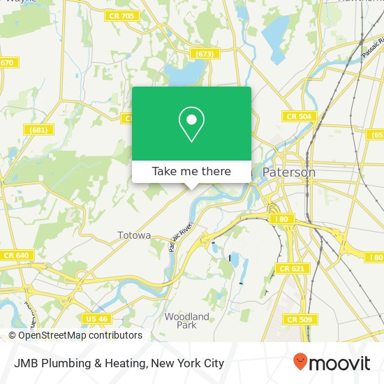 Mapa de JMB Plumbing & Heating