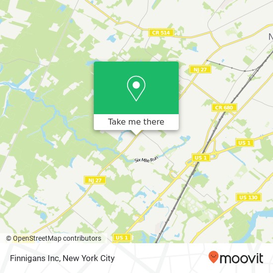 Finnigans Inc map