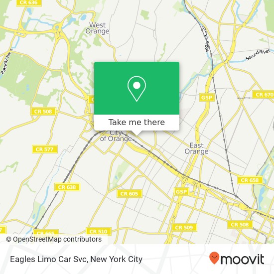 Eagles Limo Car Svc map