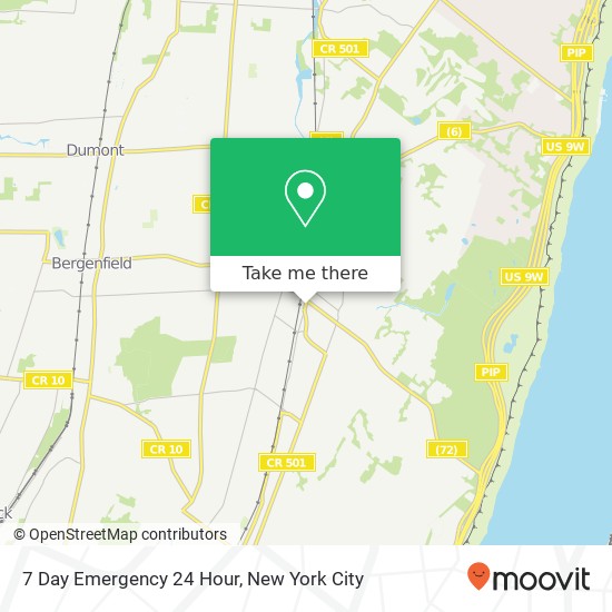 Mapa de 7 Day Emergency 24 Hour