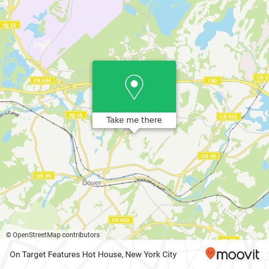 Mapa de On Target Features Hot House