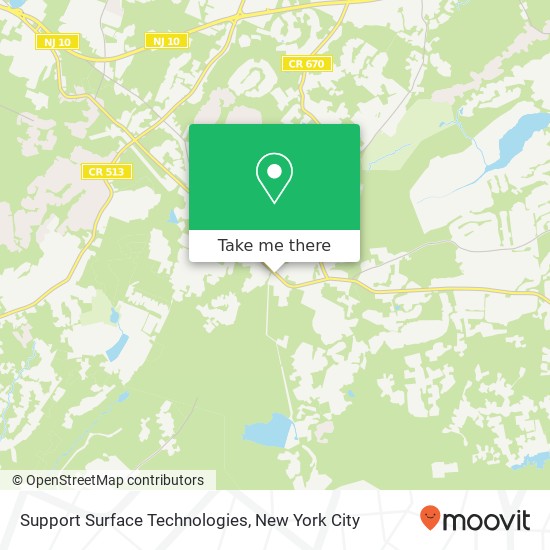 Support Surface Technologies map