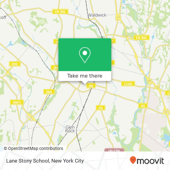 Mapa de Lane Stony School