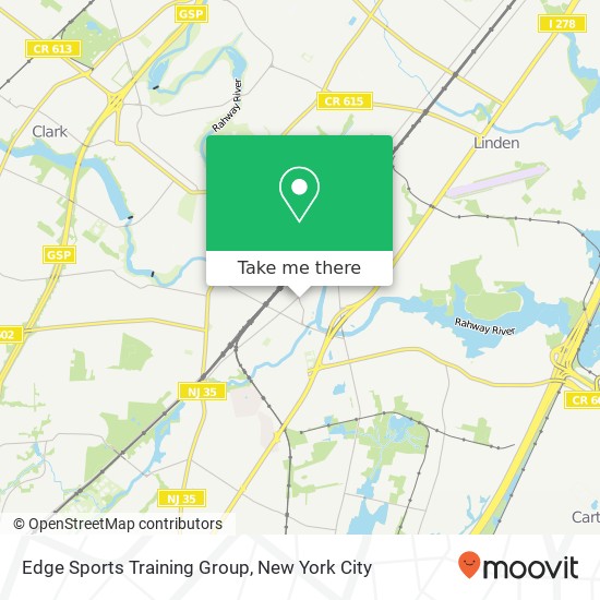 Edge Sports Training Group map