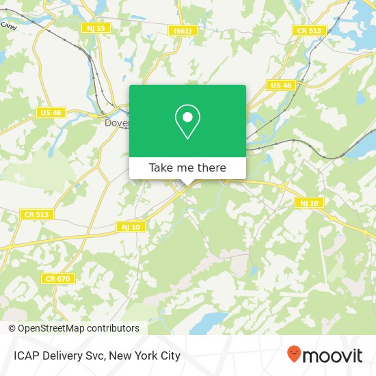Mapa de ICAP Delivery Svc