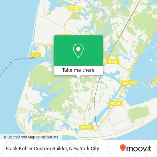 Mapa de Frank Kohler Custom Builder
