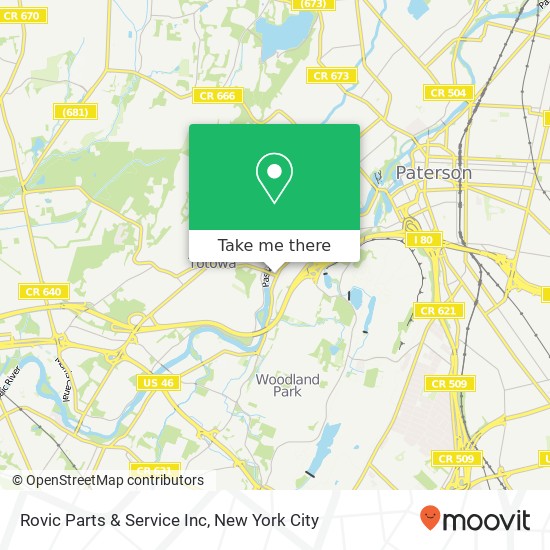 Rovic Parts & Service Inc map