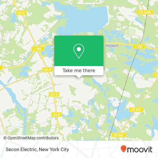 Secon Electric map