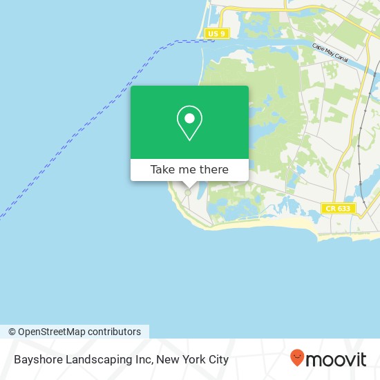 Bayshore Landscaping Inc map