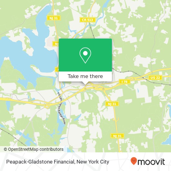 Peapack-Gladstone Financial map