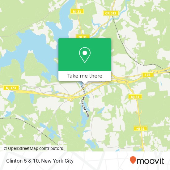 Clinton 5 & 10 map