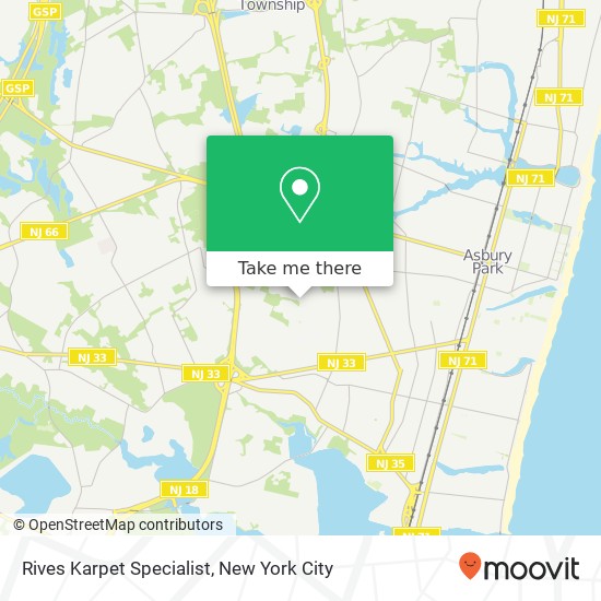 Rives Karpet Specialist map