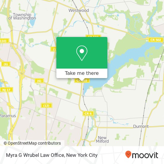 Mapa de Myra G Wrubel Law Office