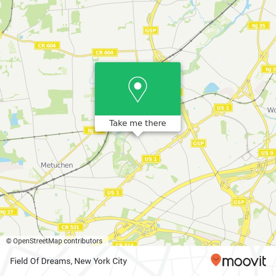 Field Of Dreams map