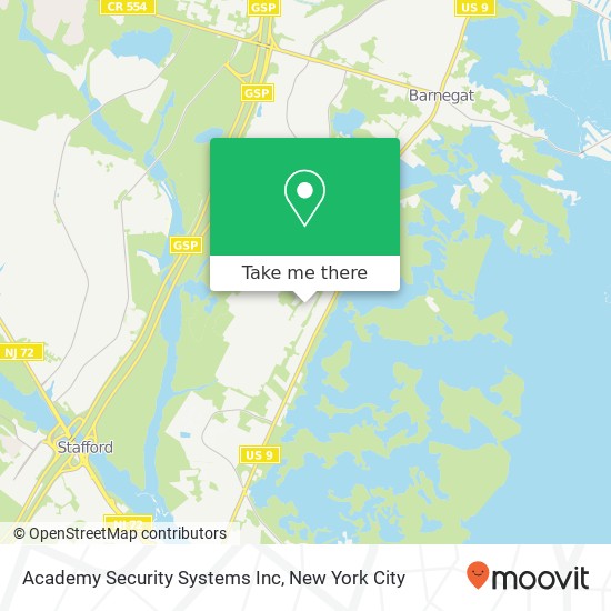 Mapa de Academy Security Systems Inc